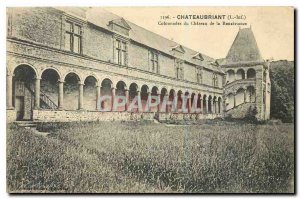 Old Postcard Chateaubriant Loire Inf Colonnades of the Renaissance Chateau