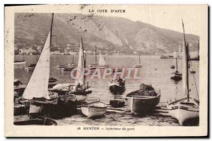 Postcard Old Port Yacht Interior Menton