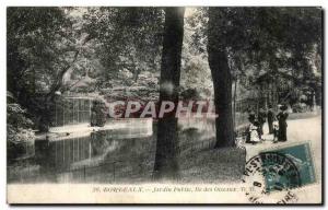 Bordeaux - Public Garden - Island of Birds Old Postcard