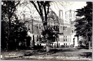 RPPC Chapel Iowa Wesleyan College Mount Pleasant Iowa c1950 Vintage Postcard K08