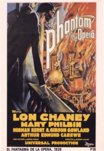 Lon Chaney El Fantasma De La Opera Phantom Of The Opera Spanish Postcard