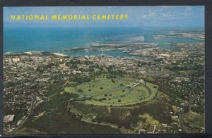 America Postcard- Hawaii - Aerial View of The National Memorial Cemetery RS12233