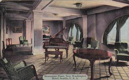 Washington Seattle Washington Hotel Mezzanine Floor Grand Piano