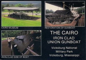Vicksburg MS, Union Gunboat Cairo, US Navy Ship, Civil War,  Iron Clad CONT.