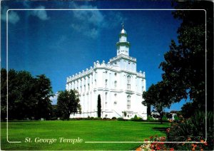 St George, UT Utah  MORMON TEMPLE Latter Day Saints Church~Religion 4X6 Postcard