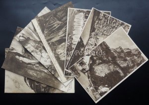 Somerset CHEDDAR GORGE & CAVES 8 x Collection - Old Postcard by Cox's Series