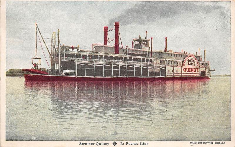 Bg32998 quincy steamer jo packet line usa   ship bateaux