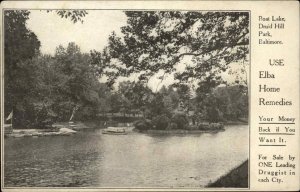 Baltimore Maryland MD Druid Hill Park Elba Medicine Ad c1910 Vintage Postcard