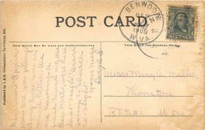 Wheeling West Virginia 1908 Postcard City Building