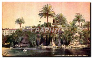 Old Postcard Nice Cave Du Jardin Public