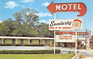 Sandusky Motel Home of the Sandman - Marianna, Florida FL Postcard