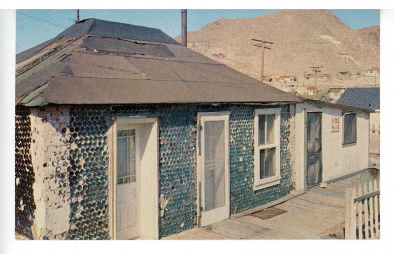 NV - Tonopah. Peck's Bottle House on Ellis St. Made of 10,000 Bottles