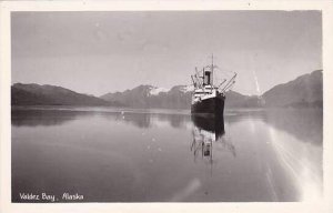 Alaska Valdez Bay Real Photo RPPC