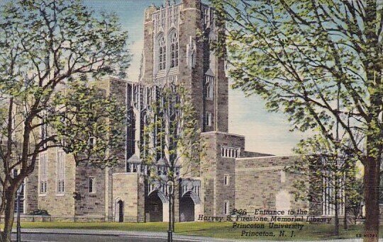 Entrance To The Harvey S Firestone Memorial Library Princeton University Prin...