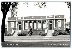 c1940's Elks Club Building Red Oak Iowa IA RPPC Photo Unposted Vintage Postcard