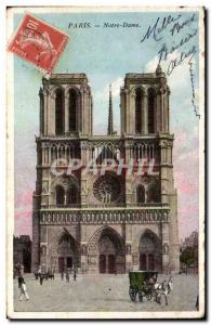 Paris Old Postcard Notre Dame