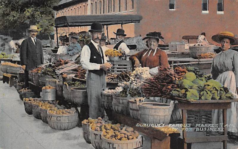 Dubuque's famous market Market Writing on Back 