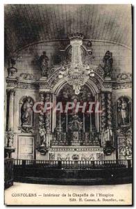 Postcard Old Confolens Interior of the chapel of the & # 39hospice