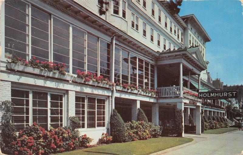 Atlantic City New Jersey~Holmhurst Hotel on Pennsylvania Avenue~1953 Postcard