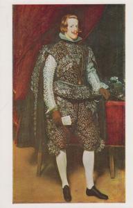 Diego Velasquez Philip IV of Spain In Silver National Gallery Painting Postcard