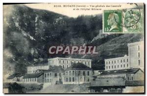 Old Postcard Modane Army General view of the barracks and the military & # 39...