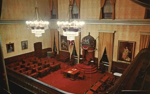 Vintage Postcard Assembly Chamber Legislative Bldg. Fredericton New Brunswick Ca