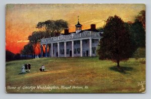 Home Of George Washington Mount Vernon Virginia Vintage Raphael Tuck Post Card