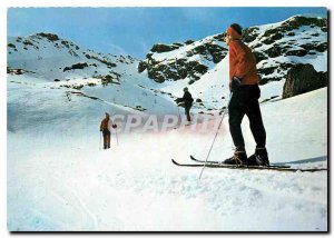 Modern Postcard Les Monts d'Olmes Ski Resort Peak Han