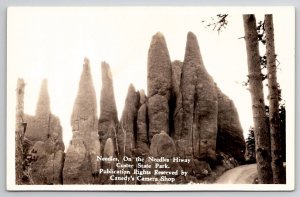 South Dakota Needles Highway Custer State Park RPPC Postcard D28