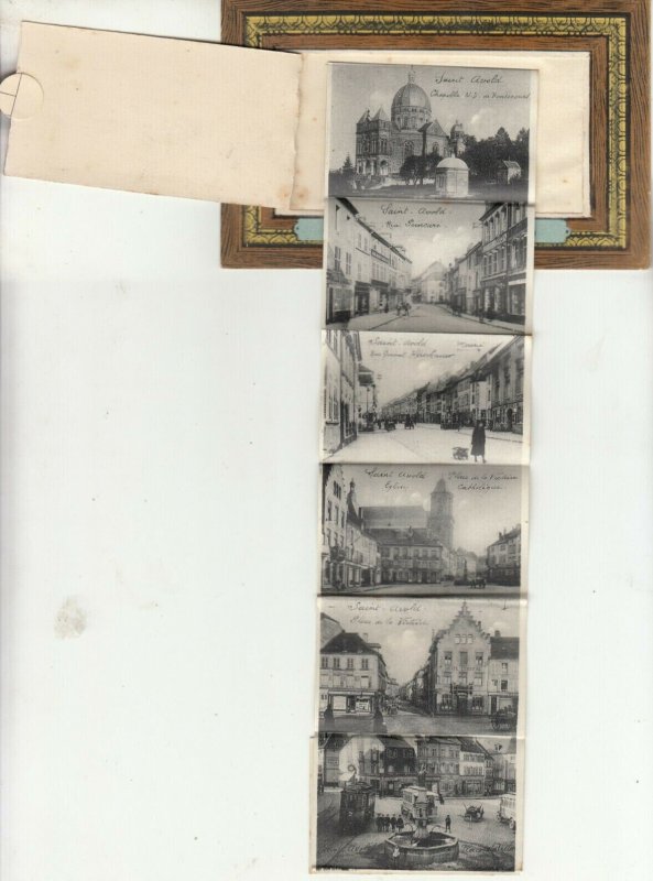 France Moselle Saint-Avold fold out leporello multi views fold out postcard 