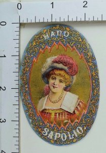 Victorian Die-Cut Enoch Morgan's Sons Sapolio Hand Soap Cute Girl Image F64