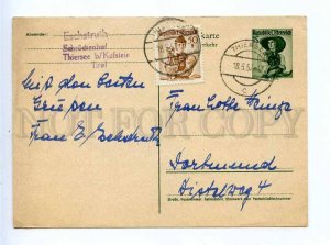 196102 AUSTRIA 1957 year RPPC w/ girl stamp