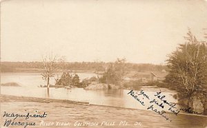 Columbia Falls ME River View , Note Island, Real Photo Postcard