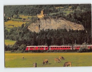 Postcard Die Rhätische Bahn im Domleschg, Switzerland