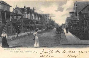 Cedar Avenue Wildwood New Jersey 1905 Rotograph postcard