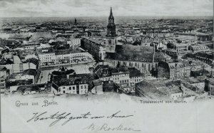 Germany Gruss aus Berlin Totalansicht von Berlin Vintage Postcard 07.43