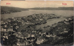 Norway Bergen Norge Vintage Postcard C082