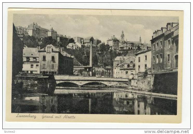 Luxemburg, Grund mit Alzette, 20-40s