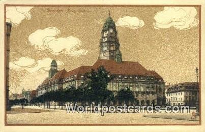 Neues Rathaus Dresden Germany Unused 