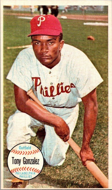 1964 Topps Baseball Card Tony Gonzalez Philadelphia Phillies sk0567a
