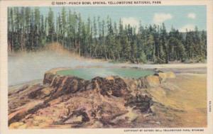 Punch Bowl Spring Yellowstone National Park 1952 Curteich