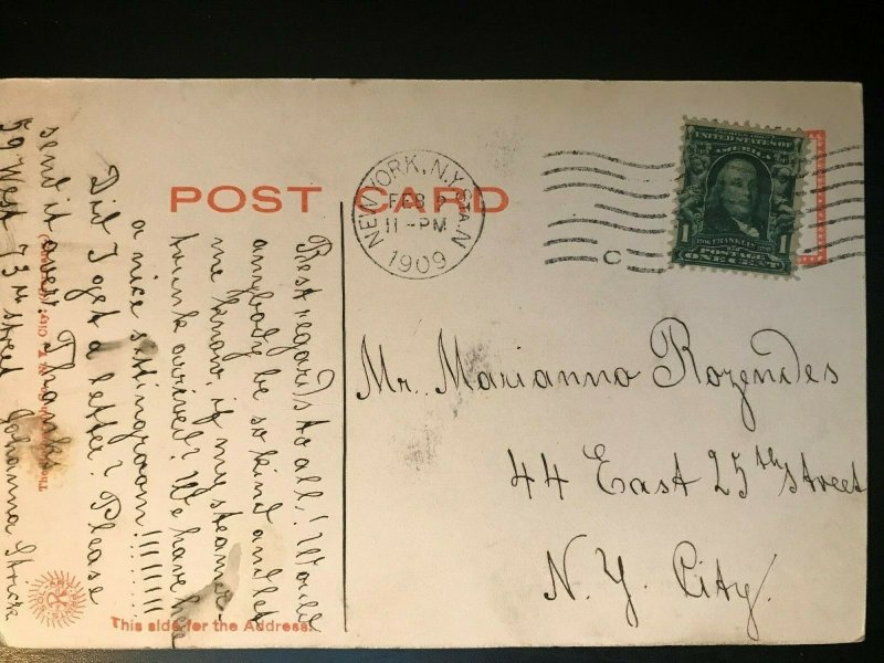 Vintage Postcard>1909>Rotograph Card>Cooper Union>New York City