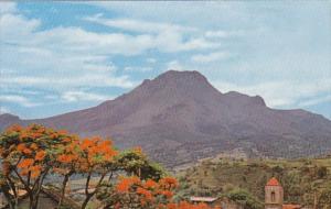 Martinique View Of Mt Pele Volcano From St Pierre