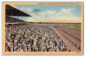 1945 Parading Post Narragansett Race Track Pawtucket Rhode Island RI Postcard