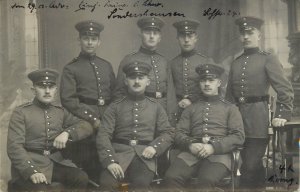 German military regimental souvenir photo postcard uniforms 1912