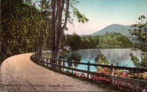 Vermont Plymouth President Drive At Echo Lake Handcolored Albertype