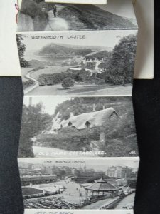 Devon Ilfracombe 12 Image Novelty Pullout WHEN YOU THINK OF RETIRING... c1925 PC