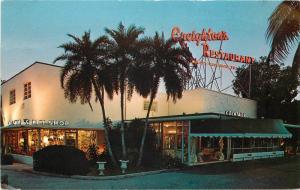 Creighhton's Restaurant 1960s Night Neon Neel postcard 8405