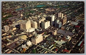 Postcard Wilmington DE c1950s-1960s? Aerial View Looking Northeast Brandywine