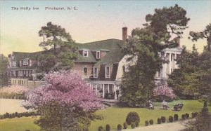 North Carolina Pinehurst The Holly Inn Handcolored Albertype